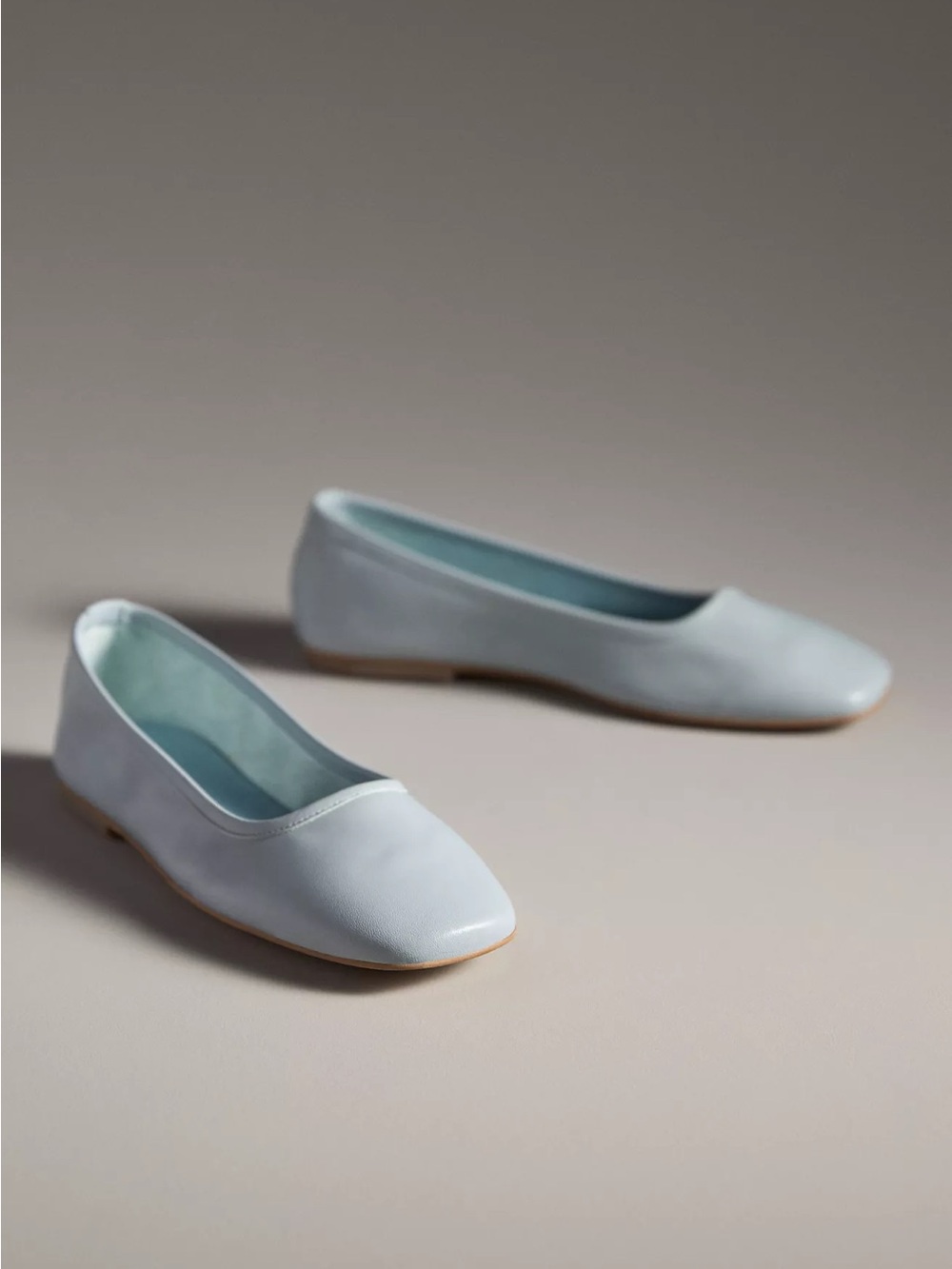 Pilcro Anthropologie Soft Ballet Flats in Sky Size 36 EU 6 US NEW